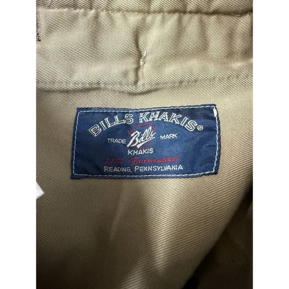 Bills Khakis Corduroy Button Fly Pants Fits Men's 32 Tagged (34) Unhemmed NWT
